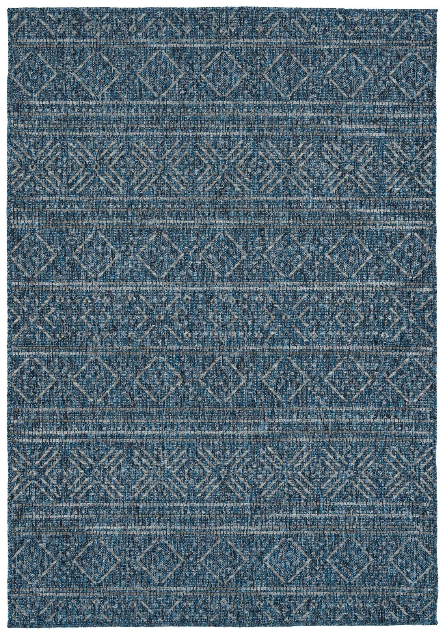 Modern, Transitional, Geometric, Southwestern, Textured High-Low Cut & Loop 5'3' x 7'6' Rectangle Area Rug