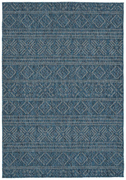 Modern, Transitional, Geometric, Southwestern, Textured High-Low Cut & Loop 5'3' x 7'6' Rectangle Area Rug