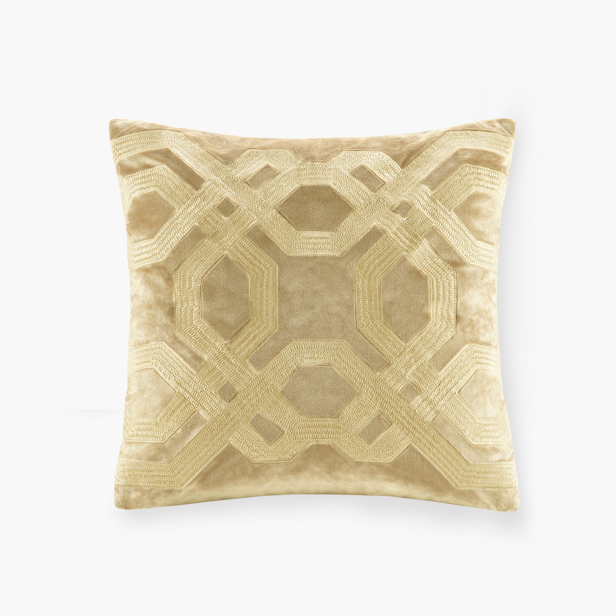 Square Decor Pillow Gold 18x18'