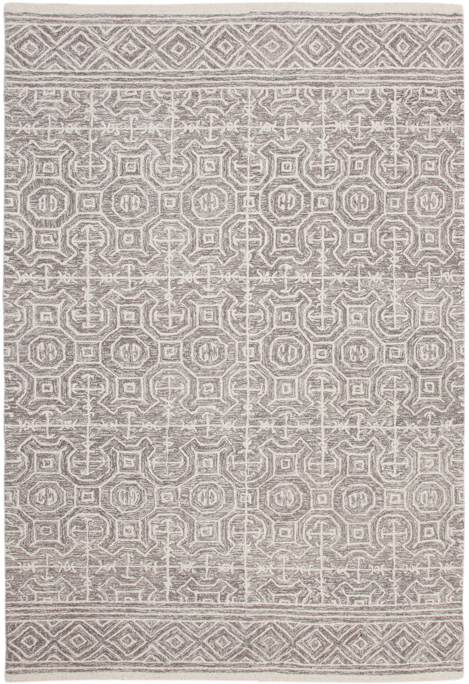 Edison Grey and Ivory Area Rug