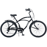 7 Speed Bicycles 26'Inch Multiple Colors Men's Beach Cruiser Bike