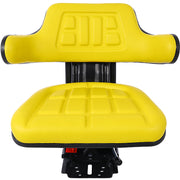 UNIVERSAL TRACTOR SUSPENSION SEAT WITH TILT FITS FORD/NEW HOLLAND 3900 3930 3910 5000 5100 5600 5610 5900 5910,yellow