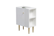 21.6' Vanity Base Only, Open Shelf on the Right, White 24V06-21WHR