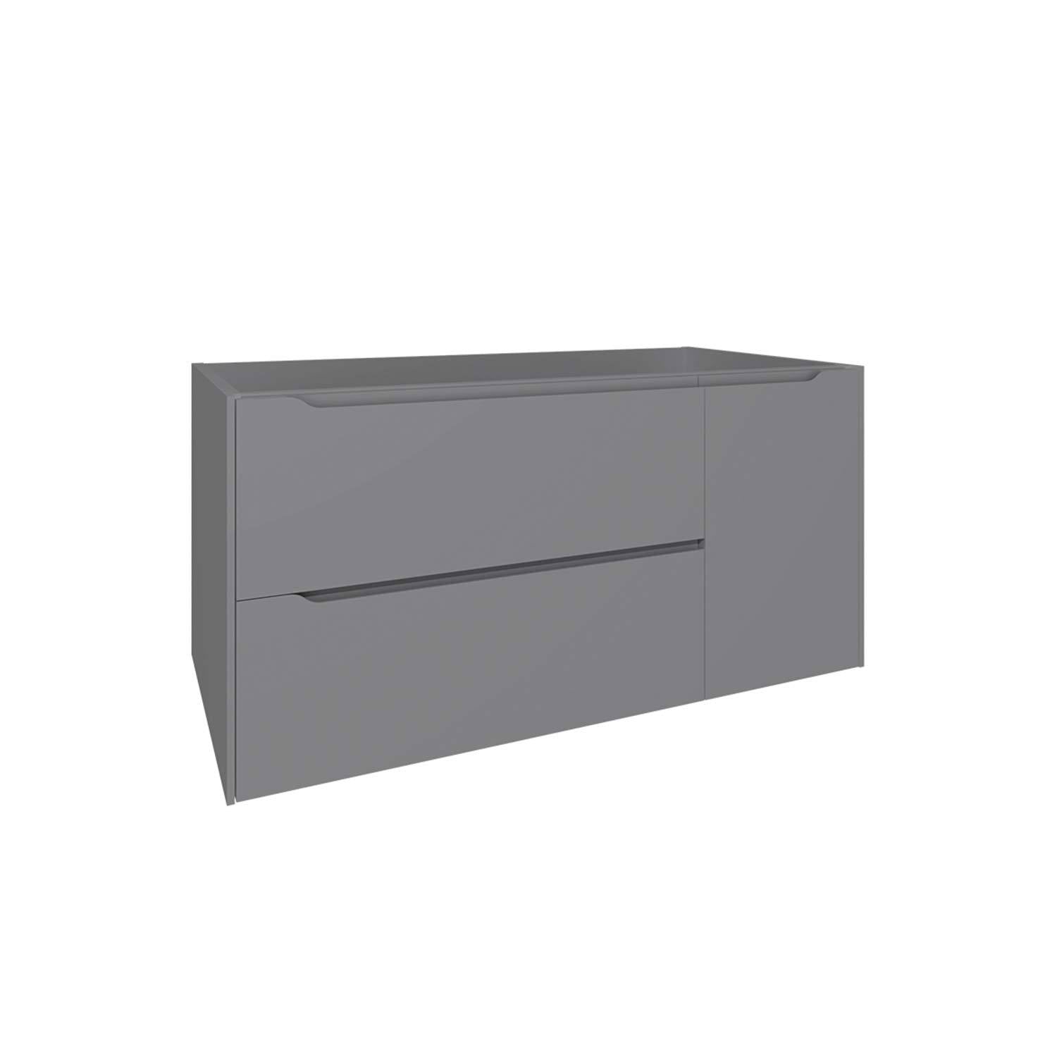 DAX Cenit Single Vanity Cabinet with 2 Drawers 1 Door 40 Inches Matt Mist