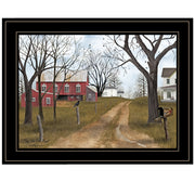 'The Old Dirt Road' By Billy Jacobs, Ready to Hang Framed Print, Black Frame