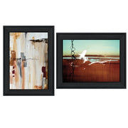 'Abstract Flight' 2-Piece Vignette by Cloverfield & Co, Black Frame