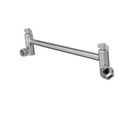 Stainless Steel 16-Inch Extending Shower Arm, Chrome Finish, Adjustable Height