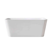 55' Free Standing Tubs Acrylic Rectangular White Soaker Bath tubs