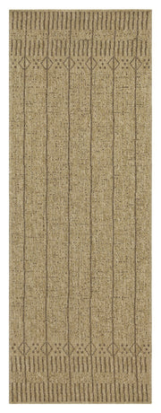 Earth GC_NTL1009 Jute/Mocha 2 ft. 7 in. x 7 ft. 3 in. Indoor/Outdoor Area Rug