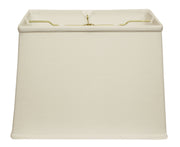 Slant Retro Rectangle Softback Lampshade with Washer Fitter, White