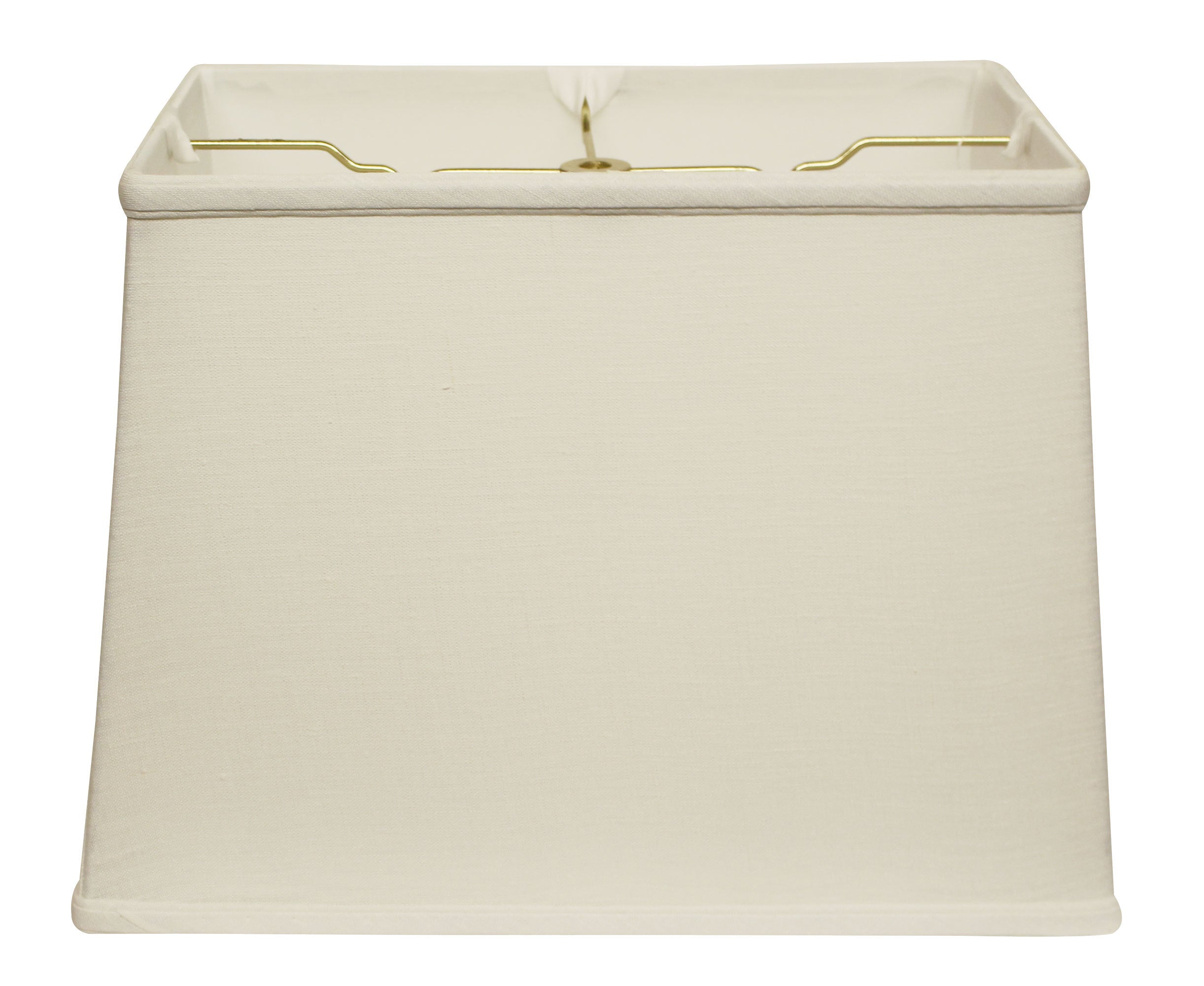 Slant Retro Rectangle Softback Lampshade with Washer Fitter, White