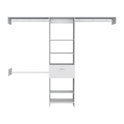 150 Closet System British, Bedroom, Black