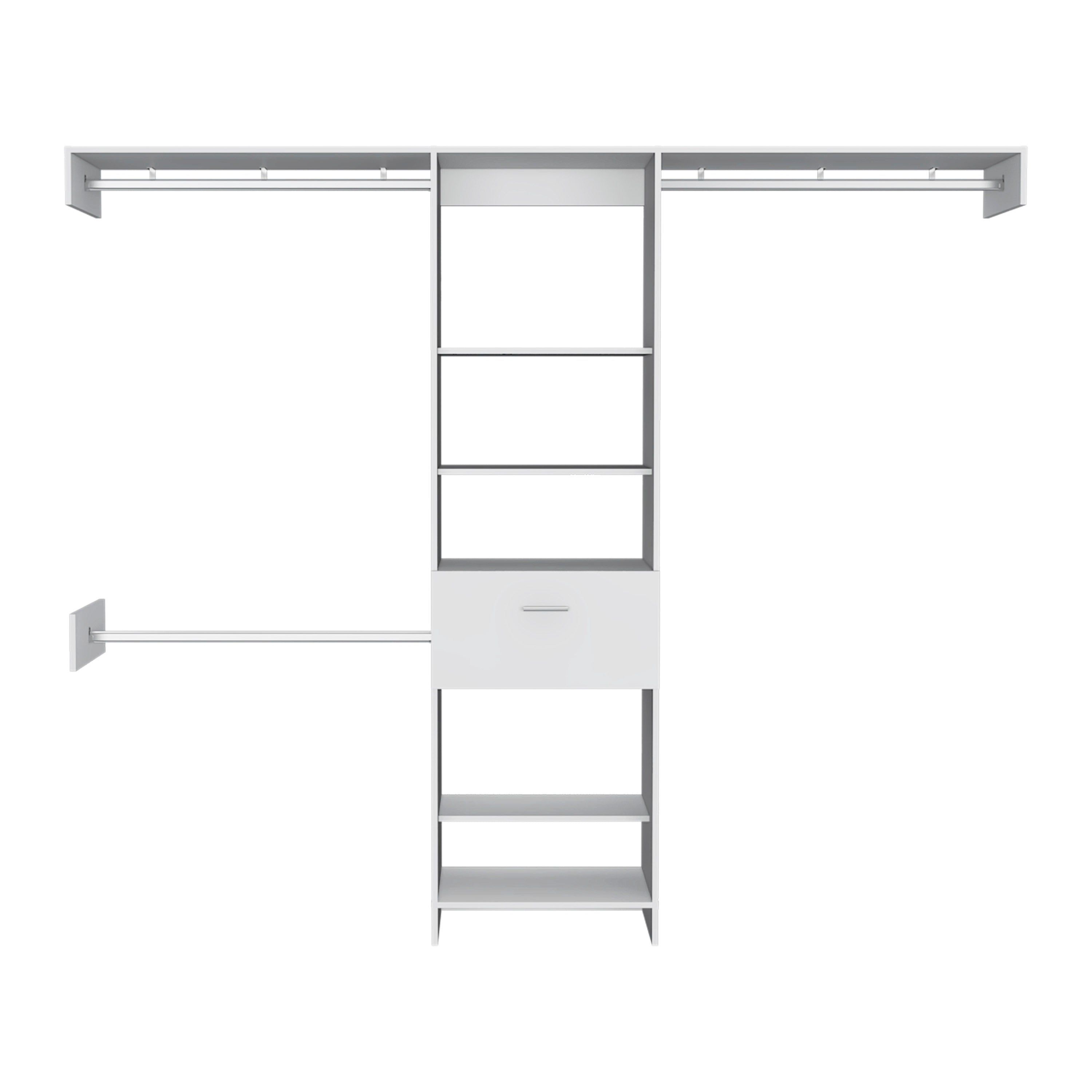 150 Closet System British, Bedroom, Black