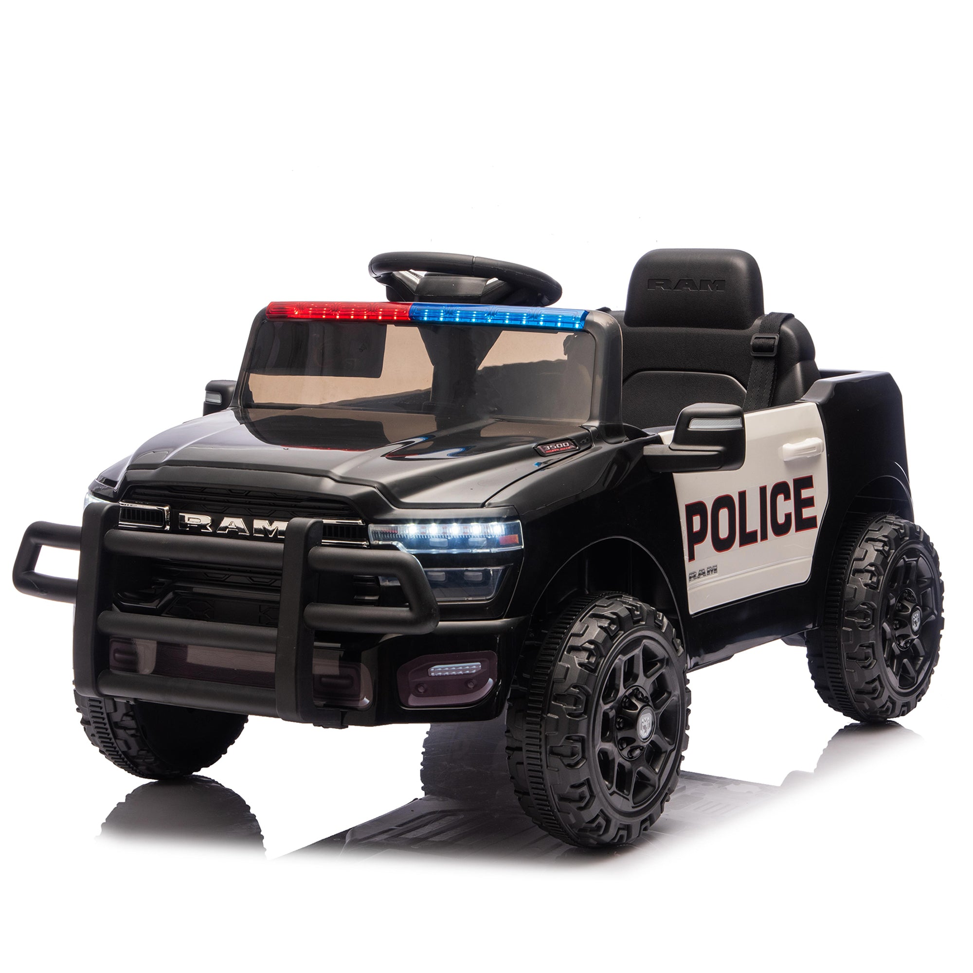Licensed Dodge RAM 3500 12V Kids Ride On Truck,W/ Remote Control,2WD & Rear Shock Suspension,LED Headlights &Low Battery Alarm,3-speed remote adjustment,Built-in Music & Bluetooth,Recommended age: 3-6