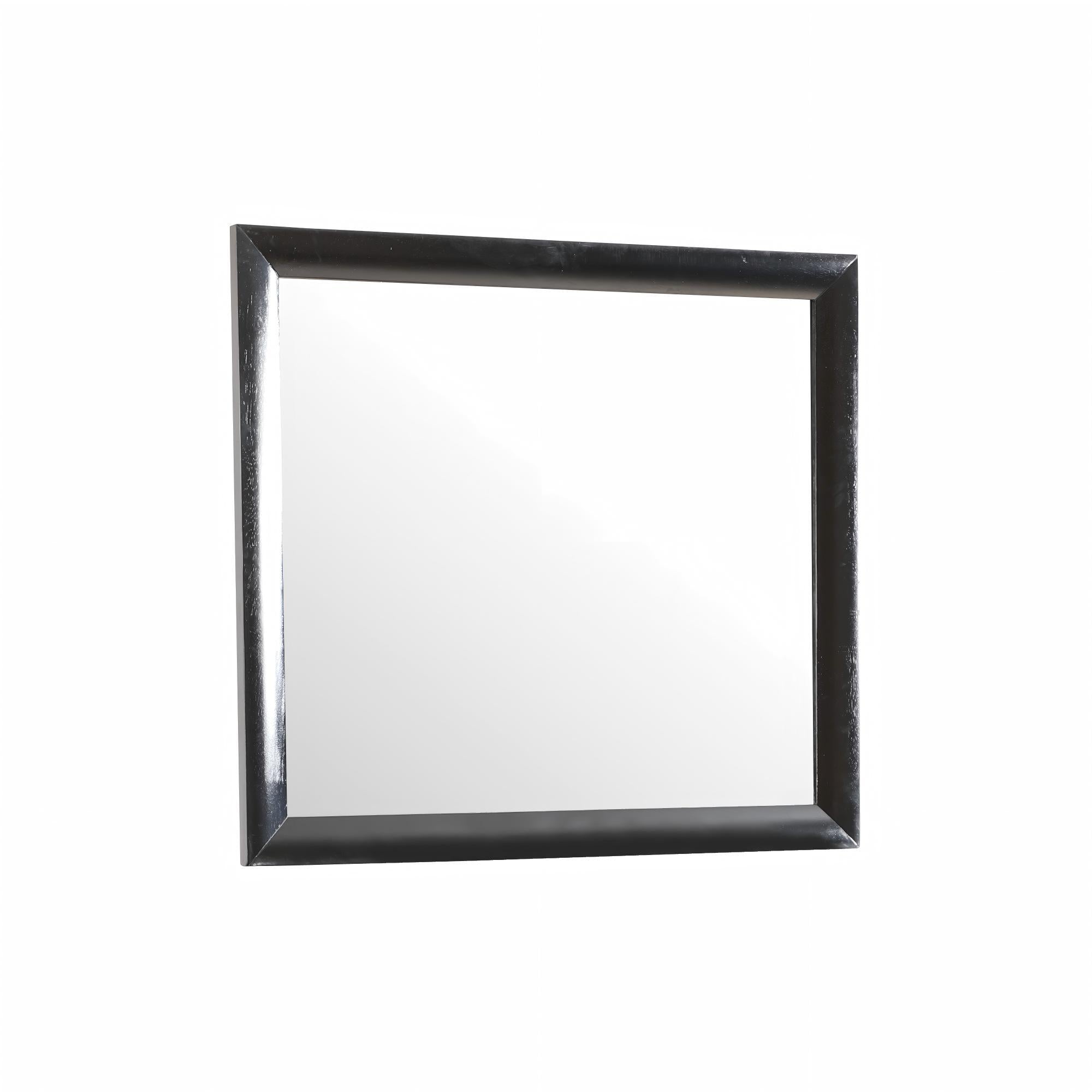 Marilla G1500-M Black Mirror with Low Distortion Glass and Wood Veneers