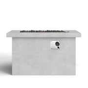 Modern Outdoor Concrete Fire Pit Table 24'' H - Gray - Propane/Natural Gas - Weather Resistant