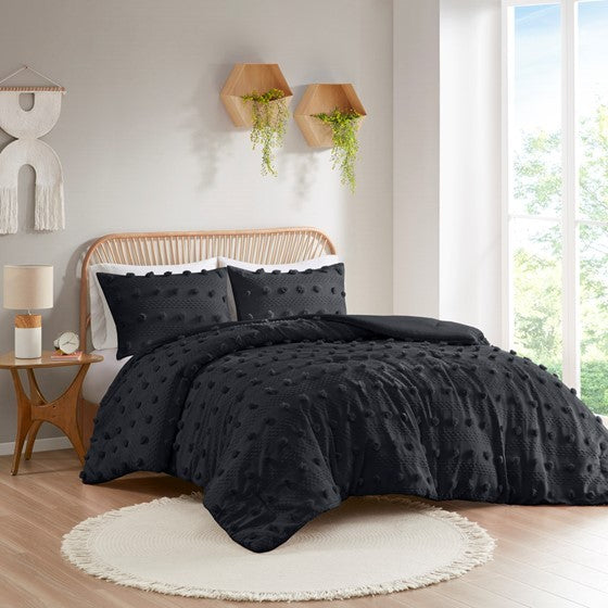 King/Cal King Clip Jacquard Comforter Set