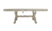 Dresden Bone White Finish Dining Table