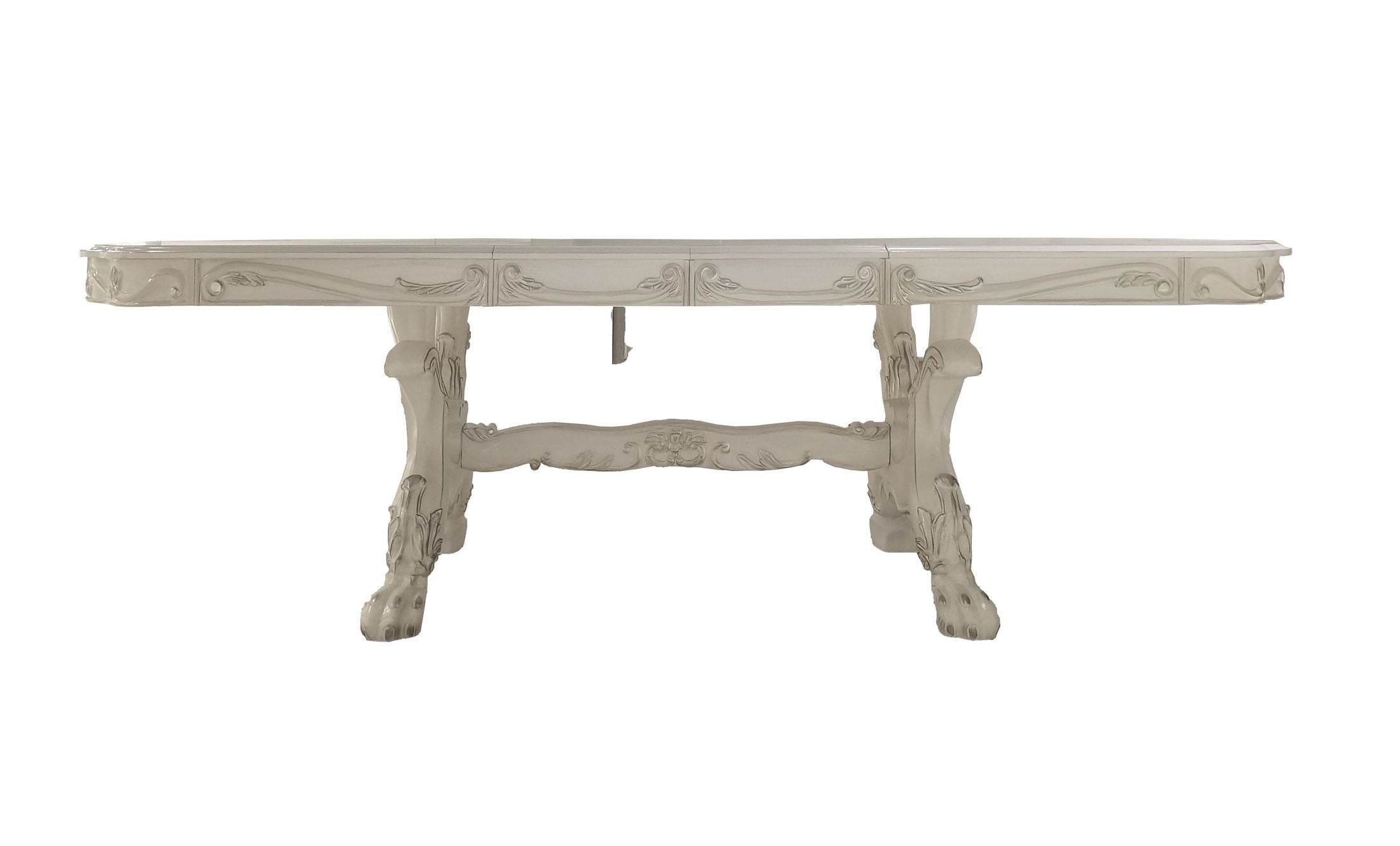 Dresden Bone White Finish Dining Table