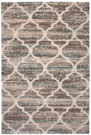 Trellis Blue/Brown/Tan  Area Rug