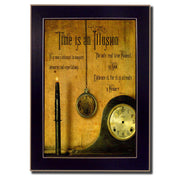 'Time is the Illusion' By Billy Jacobs, Printed Wall Art, Ready To Hang Framed Poster, Black Frame