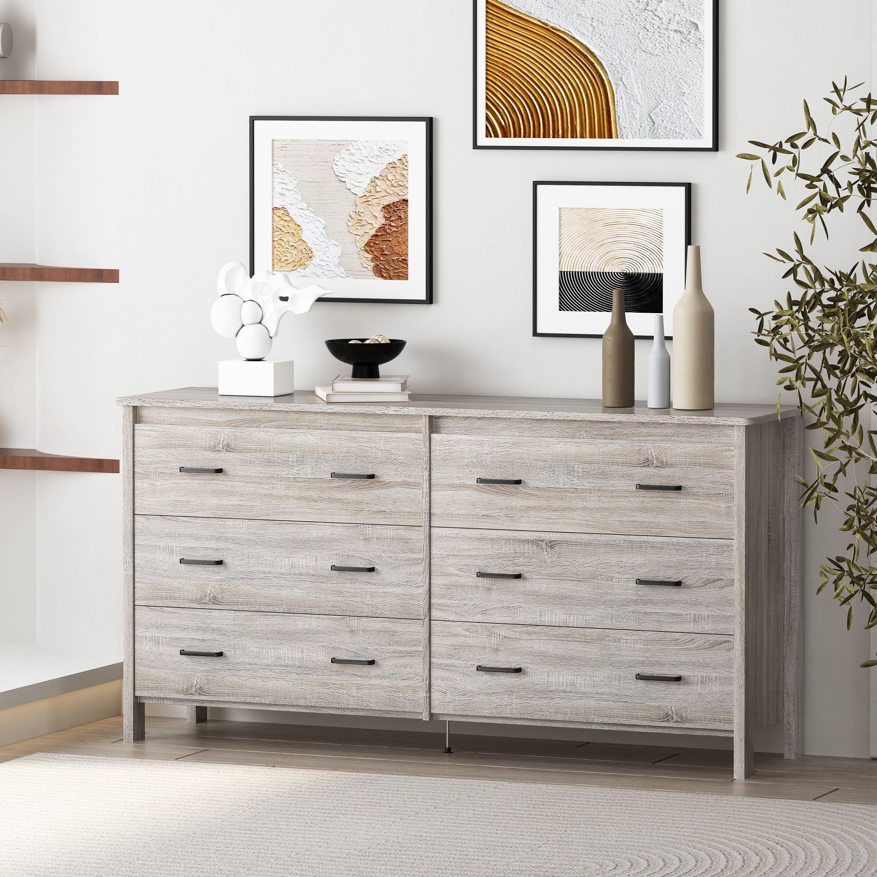 6 DRAWERS DRESSER