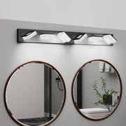LED Modern Bathroom Vanity Light Fixtures (6-Light, 39-Inch), Matte Black Modern Acrylic Bathroom Wall Lighting Fixtures Over Mirror (Cool White 6000K)