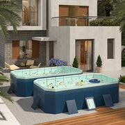 3.0m PVC folding pool (not inflatable) bathes and cools in summer, suitable for outdoor patio beach garden