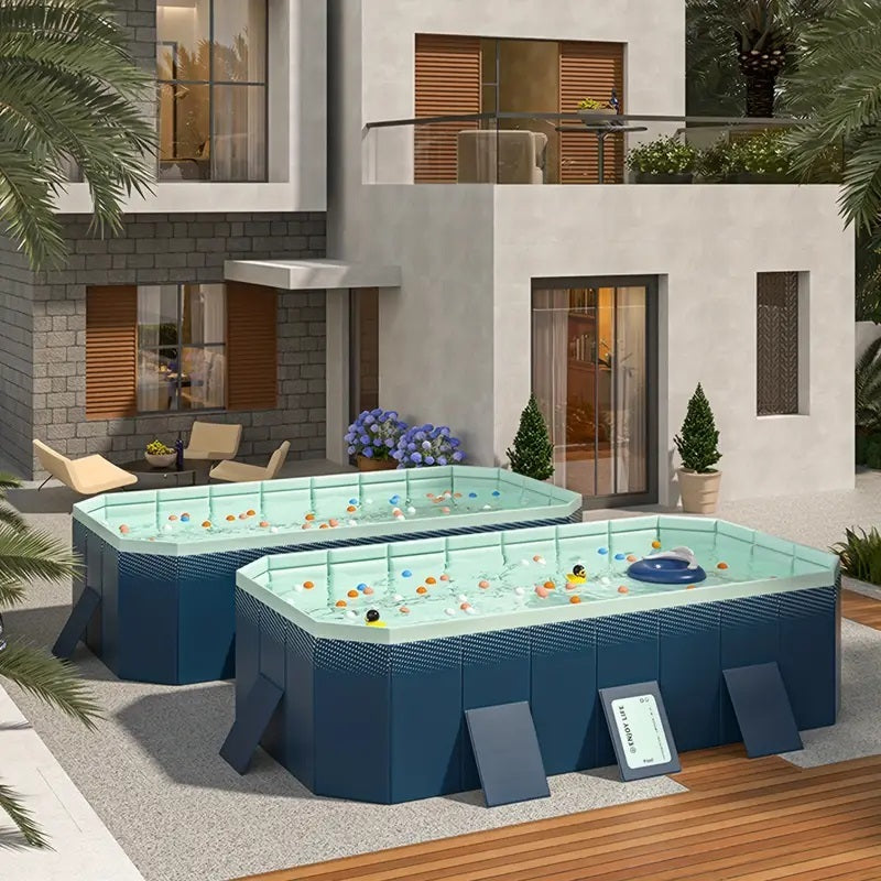 3.0m PVC folding pool (not inflatable) bathes and cools in summer, suitable for outdoor patio beach garden