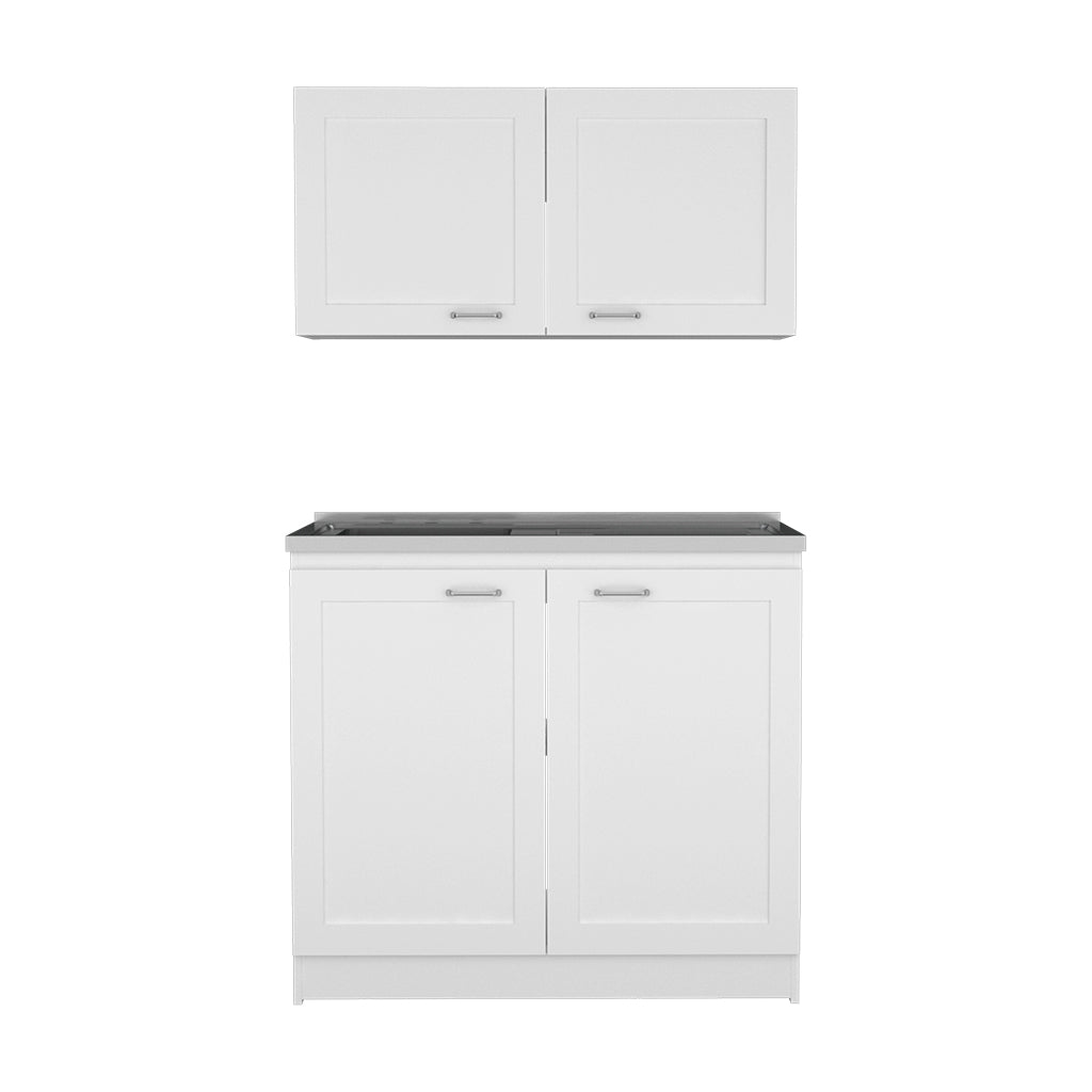 Cabinet Set Zeus, Garage, White