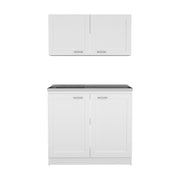 Cabinet Set Zeus, Garage, White
