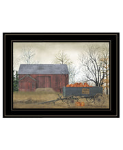 'Pumpkin Wagon' by Billy Jacobs, Ready to Hang Framed Print, Black Frame