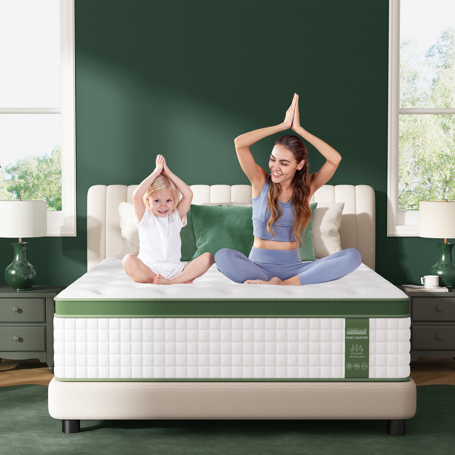 12 Inch Full Size Hybrid Mattress in a Box with Gel Memory Foam and Pocket Springs, Pressure Relief & Motion Isolation, CertiPUR-Us Certified, Assembled in USA