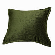 Homey COZY Velvet Throw Pillow – Deep Forest Green with Luxe Shine & Rich Texture