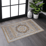 LOOM & LUXE Collection 2X3 Cream/Ivory /Medallion Non-Shedding Living Room Bedroom Dining Home Office Stylish and Stain Resistant Area Rug