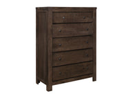 Brown 5-Drawer Chest
