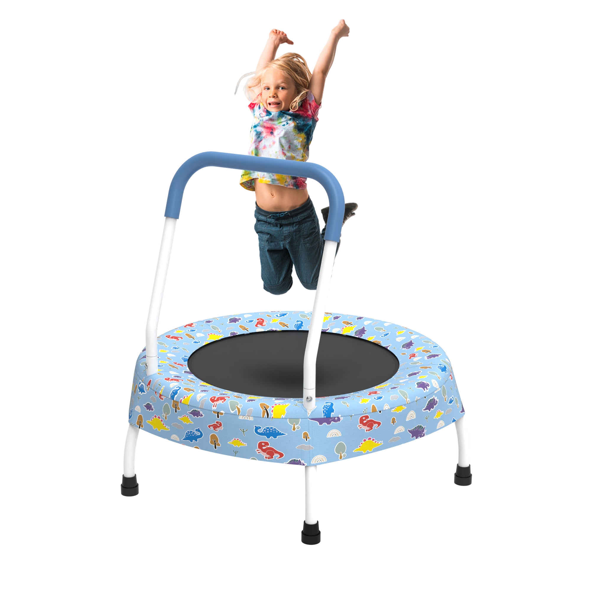 28inch Toddler Trampoline for Kids 1 Year Plus with Handle, Baby Gifts for Boys and Girls, Indoor and Outdoor