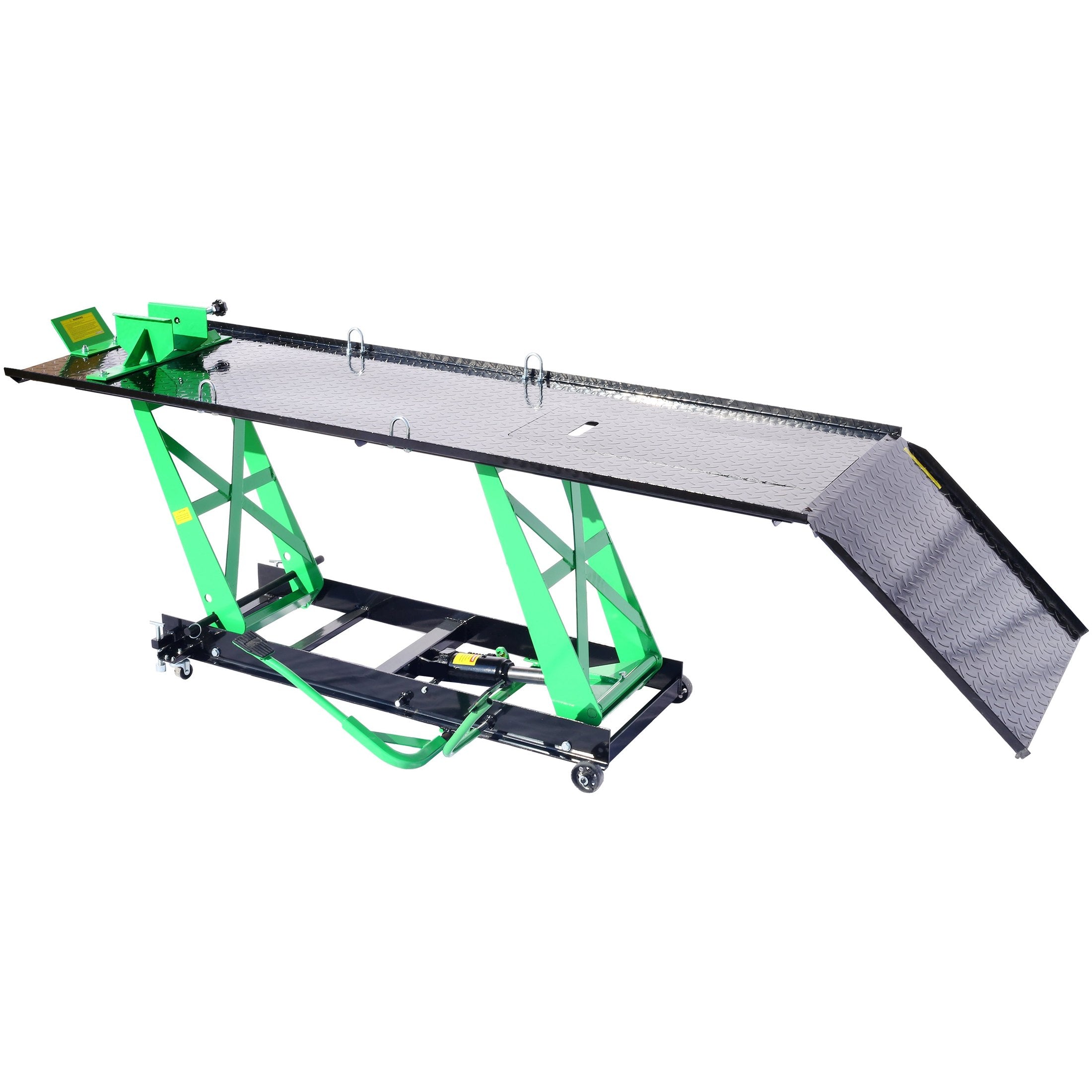 Hydraulic Motorcycle Lift - 1000 LB Capacity, Lift Hoist, Jack Stand, for Mechanics, Workshops, Homes