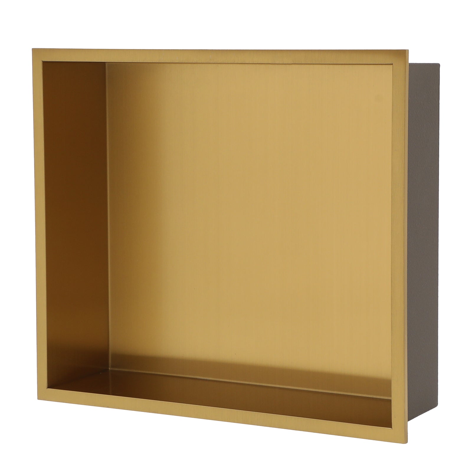 15' x 13' Stainless Steel Shower Niche with Seamless Welding in Gold Finish