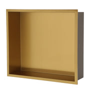 15' x 13' Stainless Steel Shower Niche with Seamless Welding in Gold Finish