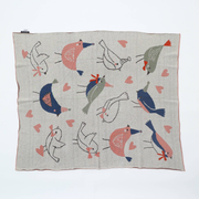 Expobazaar  Cozy Cotton Knitted Birds Children Playmat - Soft & Safe Play Area