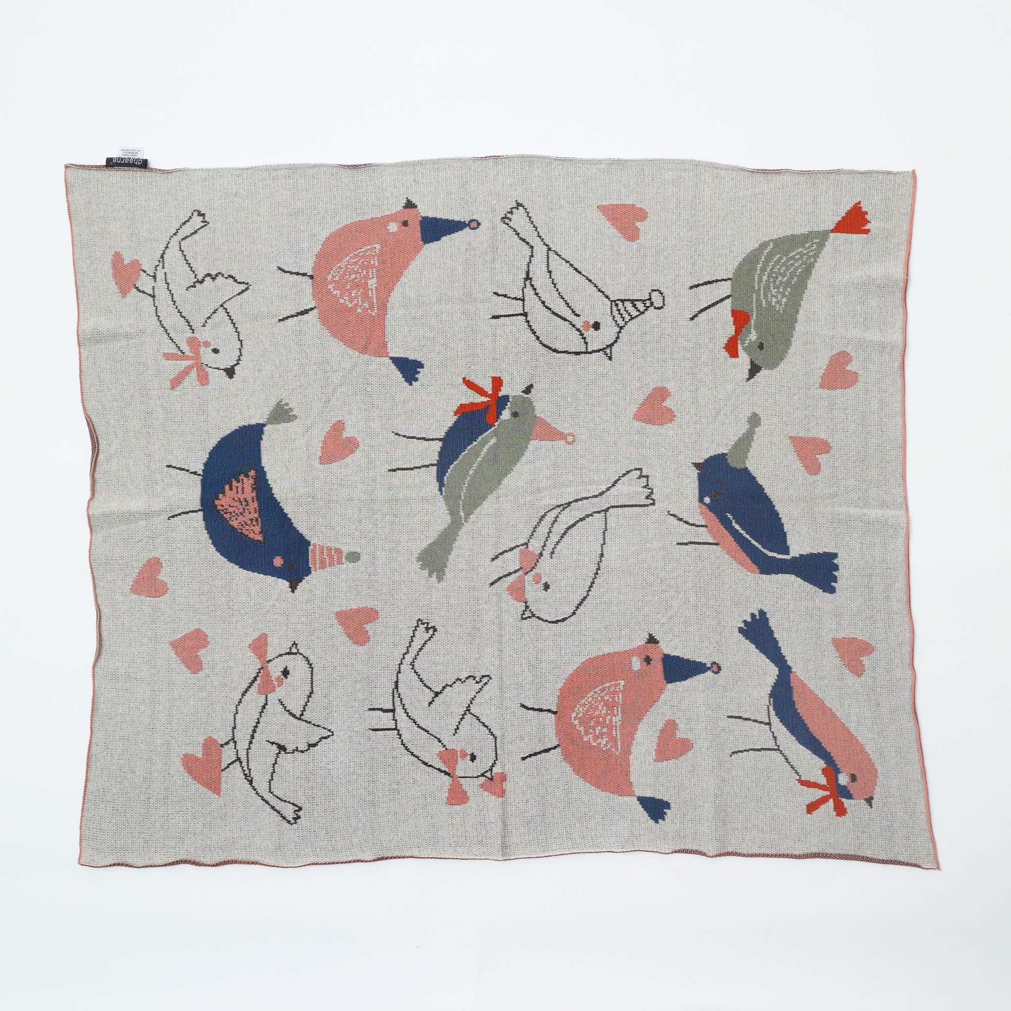 Expobazaar  Cozy Cotton Knitted Birds Children Playmat - Soft & Safe Play Area