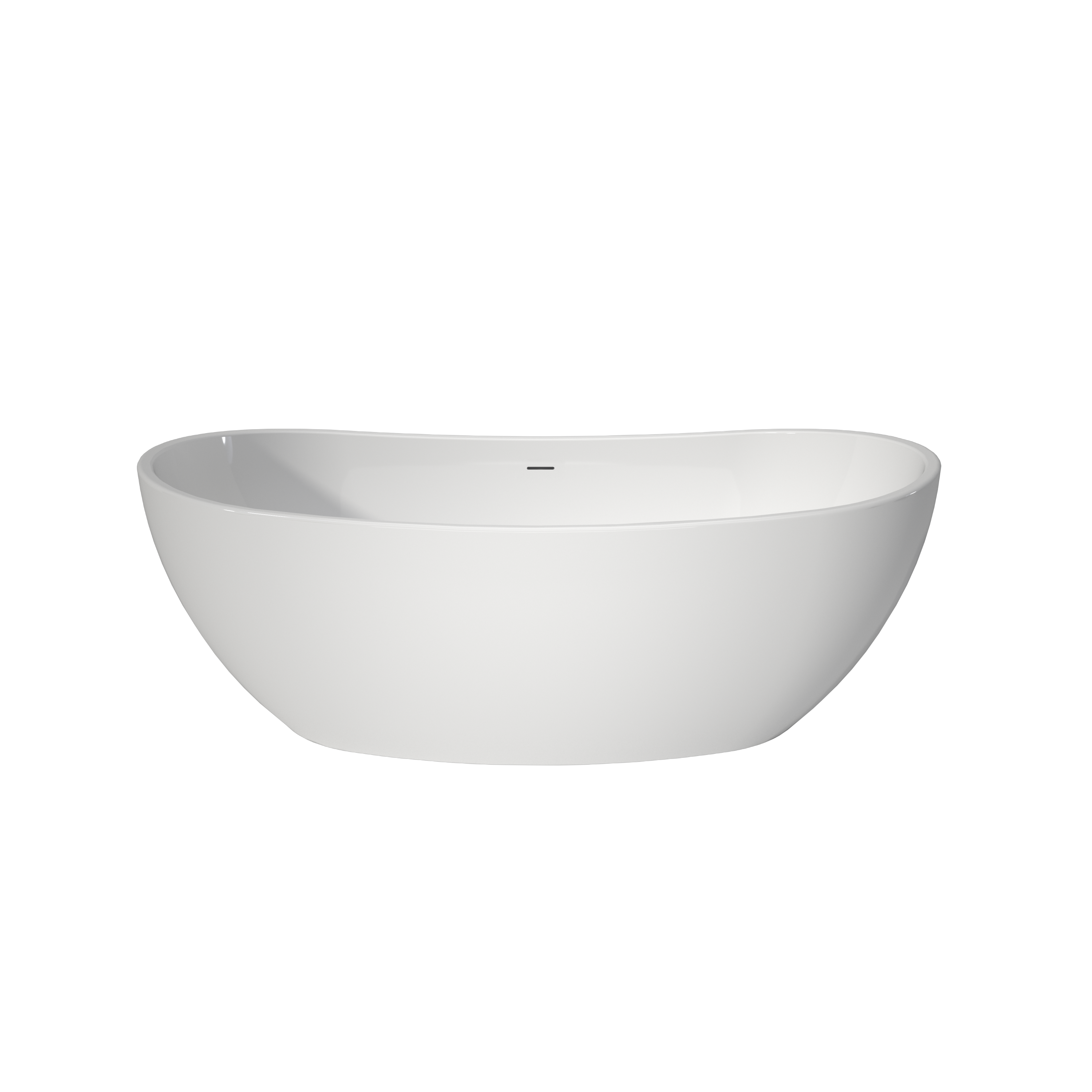 Acrylic Free Standing Tubs 65'-Luxury Spacious, Modern Deep Soaking Bath-tubs,White