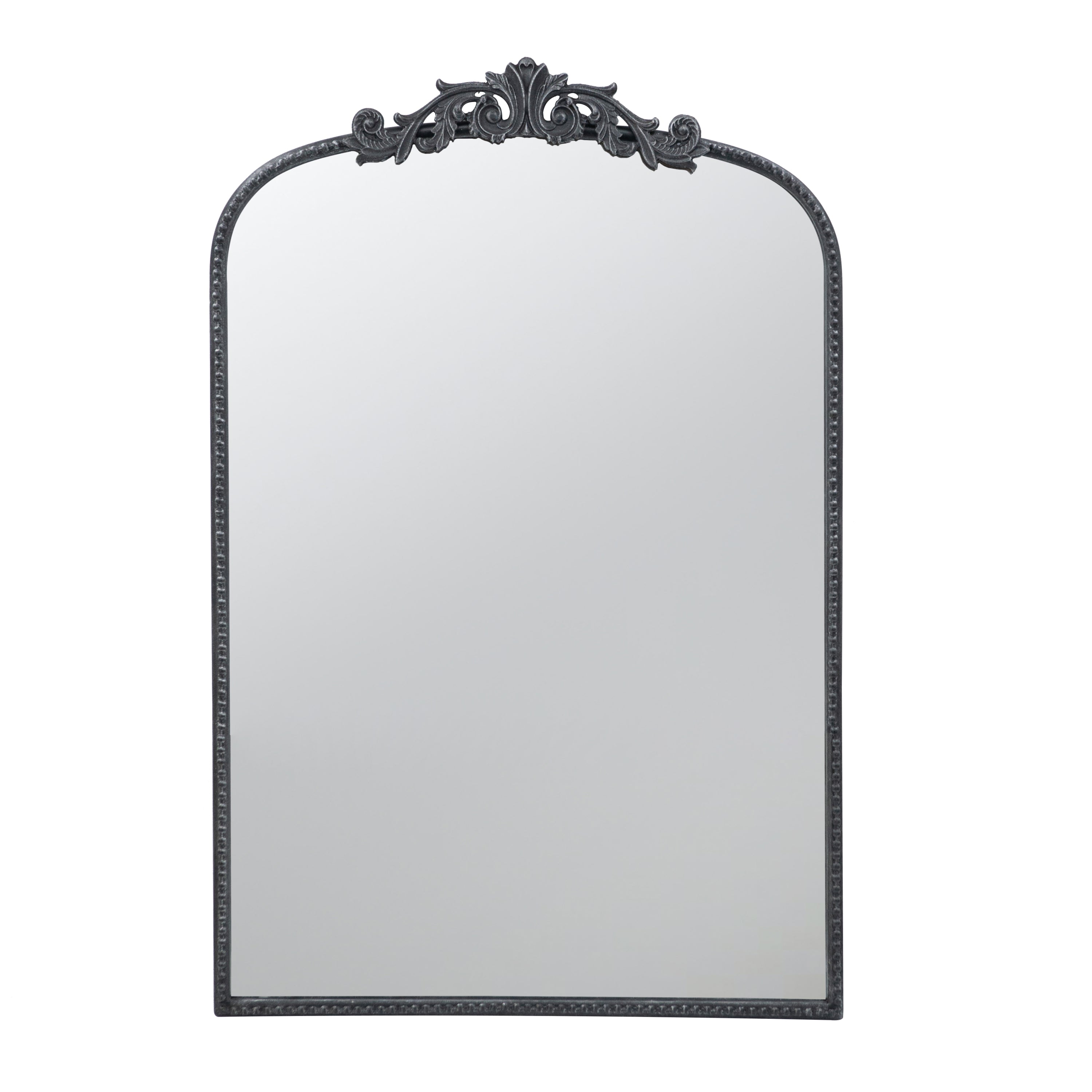 24' x 36' Classic Design Mirror with and Baroque Inspired Frame for Bathroom, Entryway Console Lean Against Wall