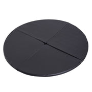 Soozier Pole Dance Mat, 2'T x 5'W Folding Pole Dance Mat for Home, Lightweight and Foldable, Black
