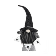 6x4x20' Fabric Black Gnome with 'Boo' Banner, for Halloween Decor