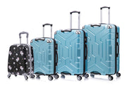 Luggage set PC material four piece travel luggage set, with rotating wheels and a sense of technology