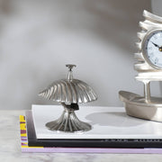 Decorative Aluminium Desk Bell in Silver Color-4' Dia