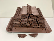 Auxiliary products for splicing plastic floors,30edge sealing strips and 4corners, brown