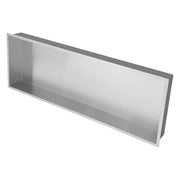 37' x 13' Brushed Nickel Stainless Steel Shower Niche with Leak-Proof Design